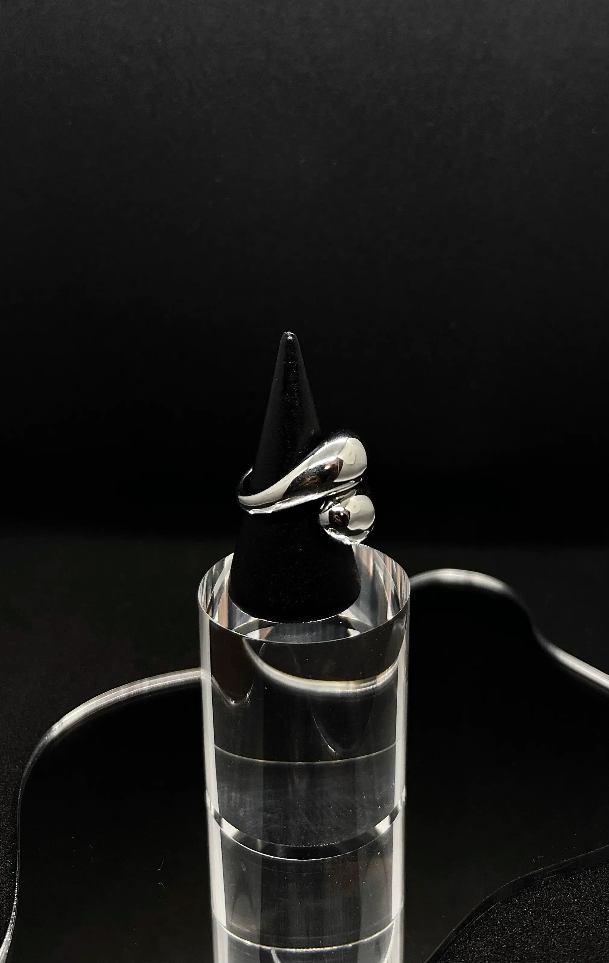 Bague épaisse en acier inoxydable plaqué or 18 carats - Chunky water droplets ring - Bijoux ajustables waterproof et hypoallergéniques | Mindfits