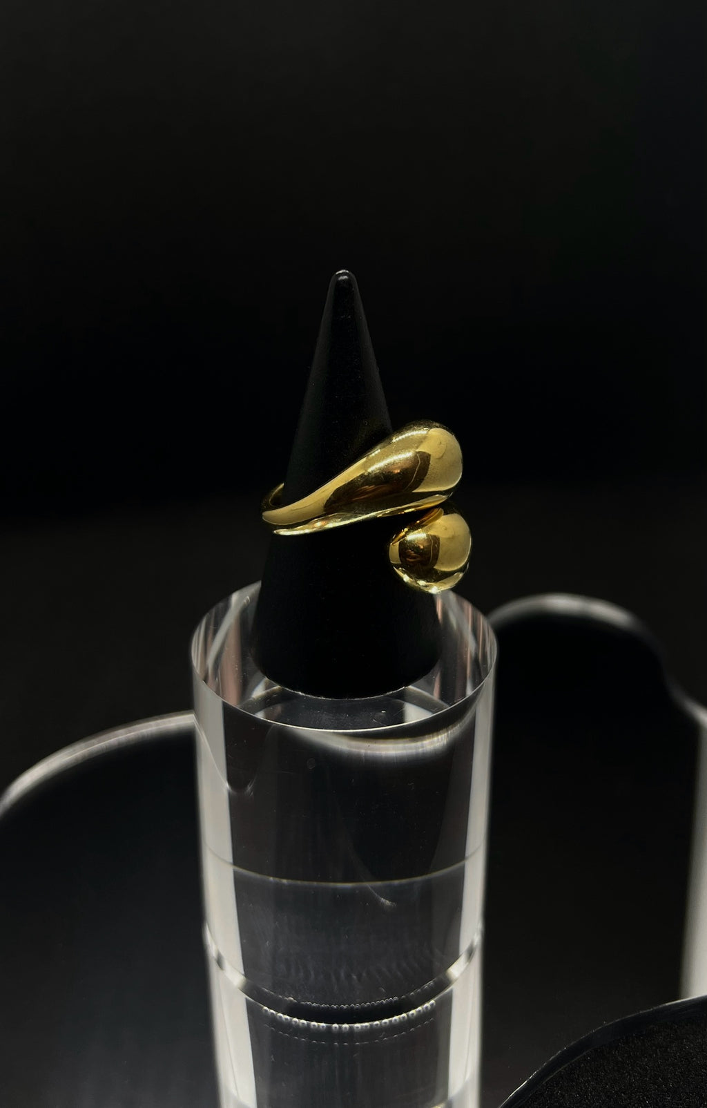 Bague épaisse en acier inoxydable plaqué or 18 carats - Chunky water droplets ring - Bijoux ajustables waterproof et hypoallergéniques | Mindfits 2ND CHANCE