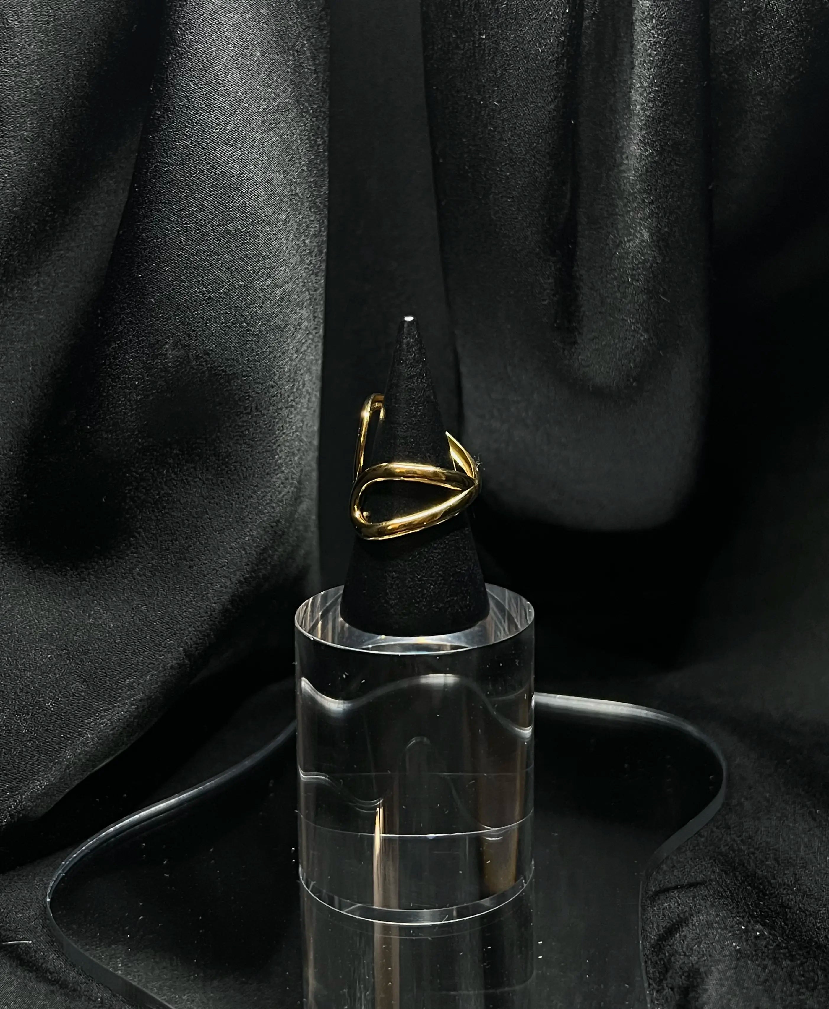 Bague en spirale en acier inoxydable plaqué or 18 carats - Butterfly wrap ring - Bijoux ajustables waterproof et hypoallergéniques | Mindfits