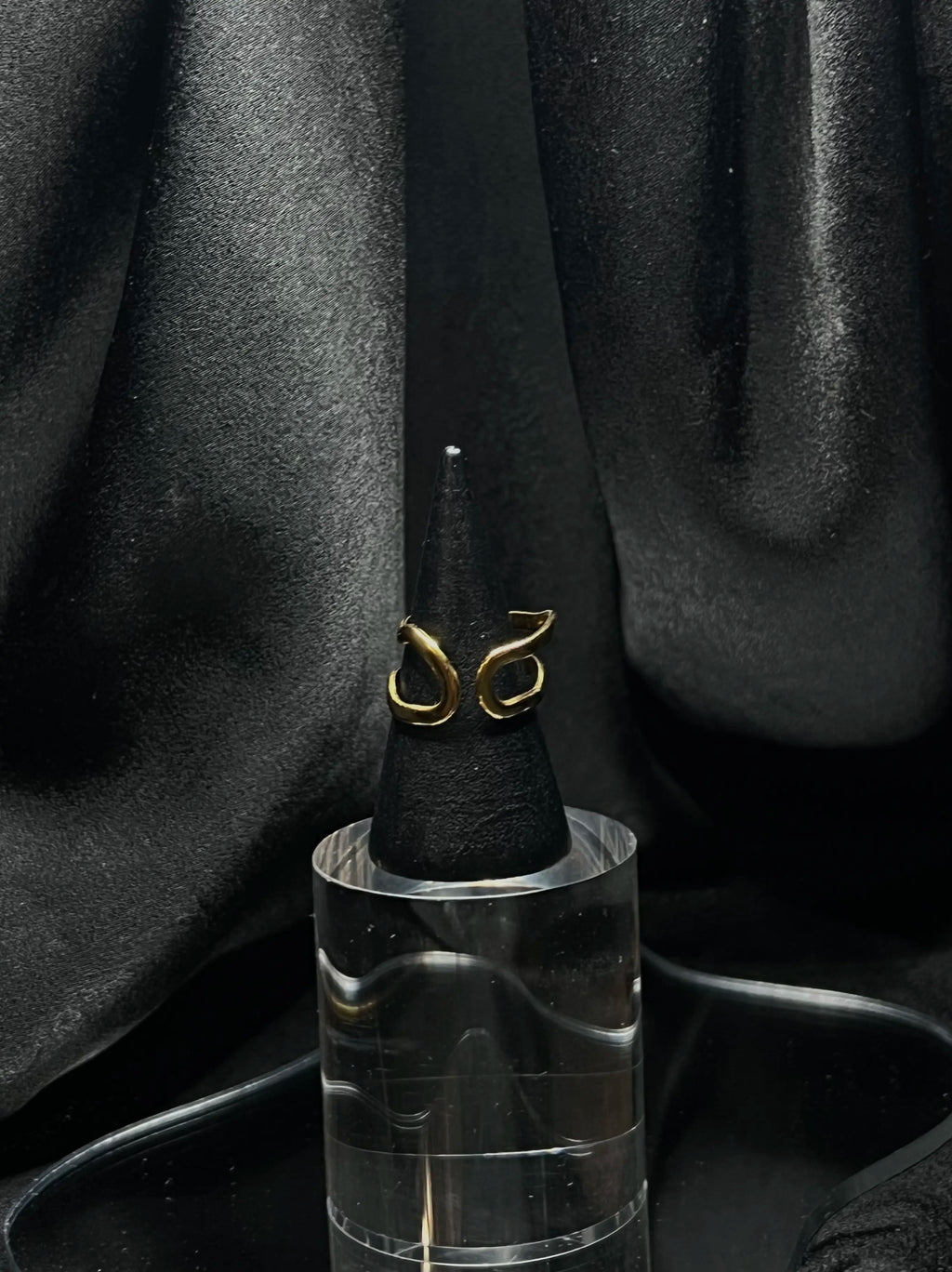 Bague ondulée en acier inoxydable plaqué or 18 carats - Double tiny waves - Bijoux ajustables waterproof et hypoallergéniques | Mindfits