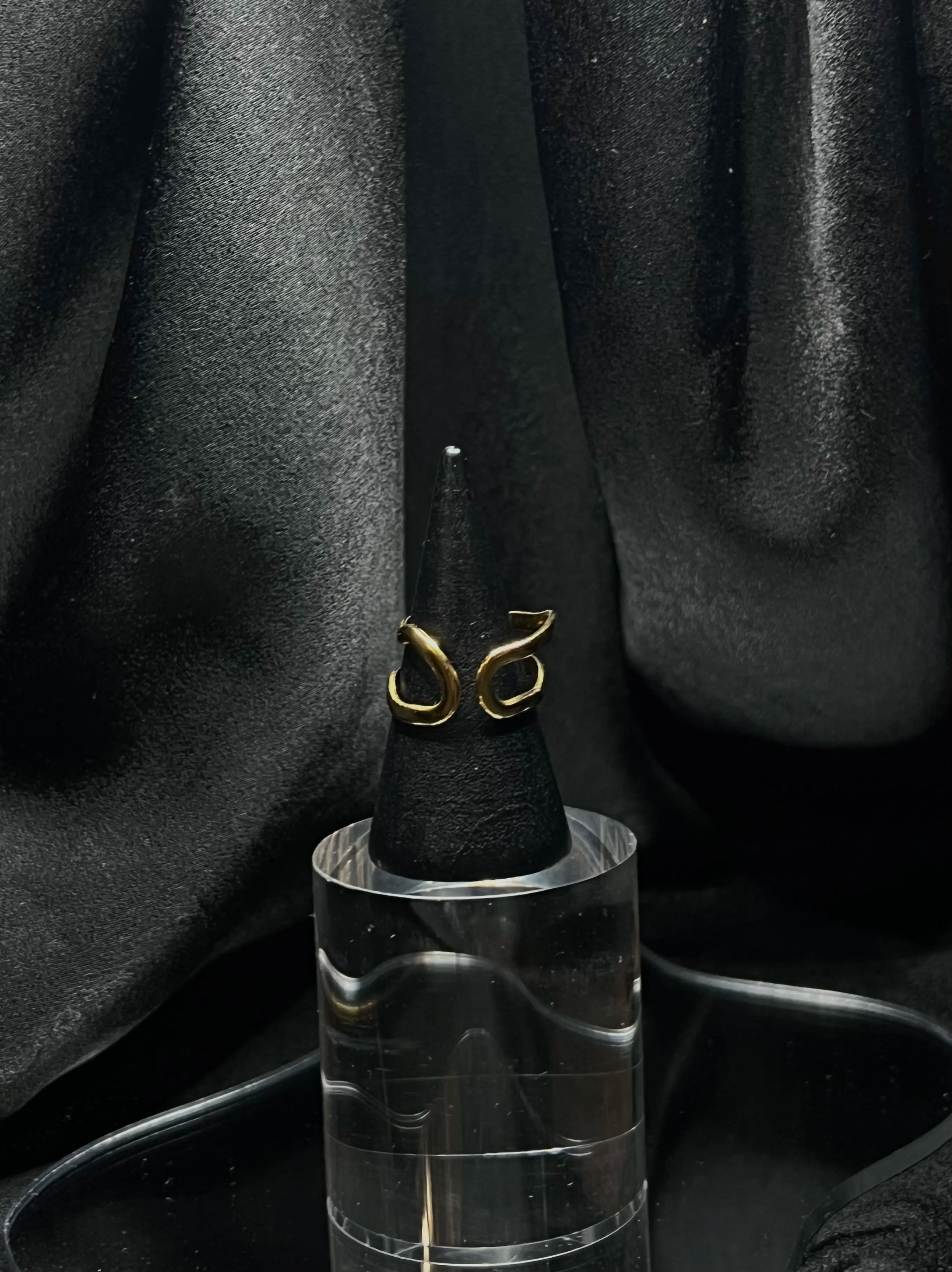 Bague ondulée en acier inoxydable plaqué or 18 carats - Double tiny waves - Bijoux ajustables waterproof et hypoallergéniques | Mindfits