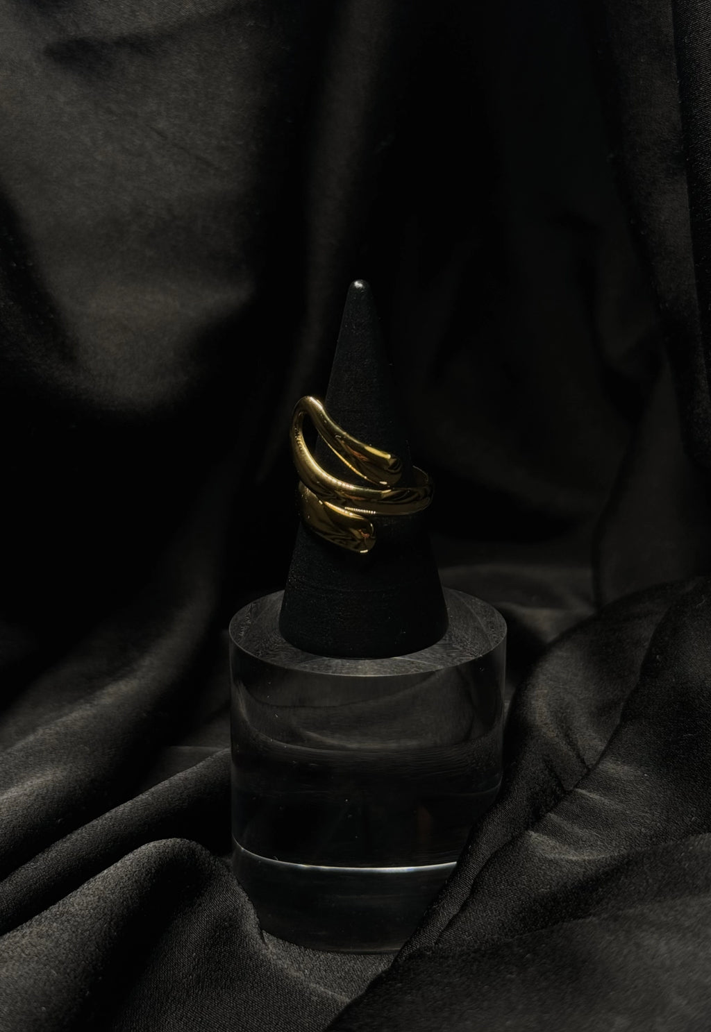 Duo de bagues Faith × Elonga  ajustables en acier inoxydable plaqué or 18k résistant à l'eau et hypoallergénique | Mindfits