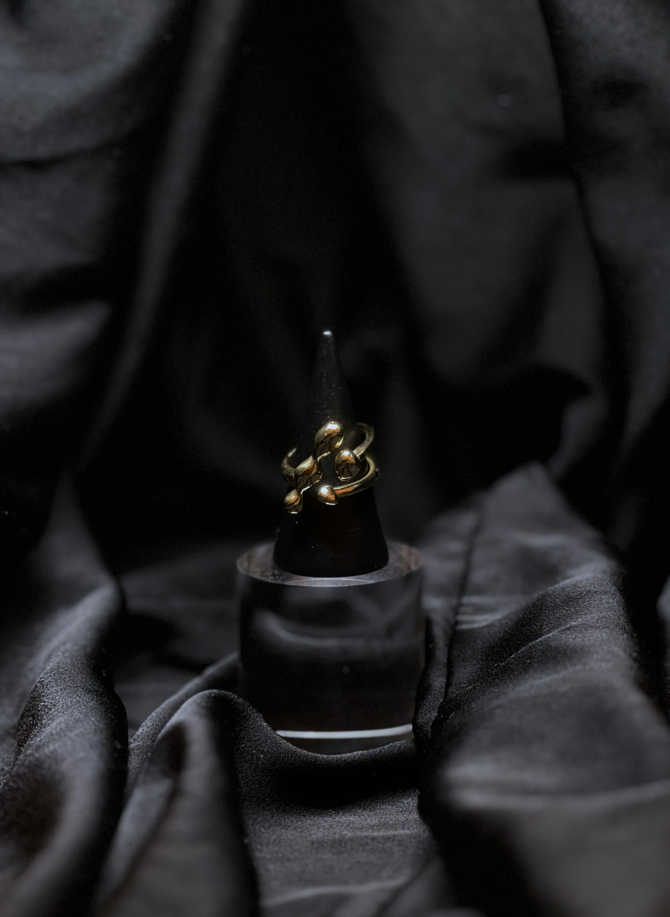 Destiny - Bague en acier inoxydable ajustable plaqué or 18k résistant à l'eau et hypoallergénique| Mindfits