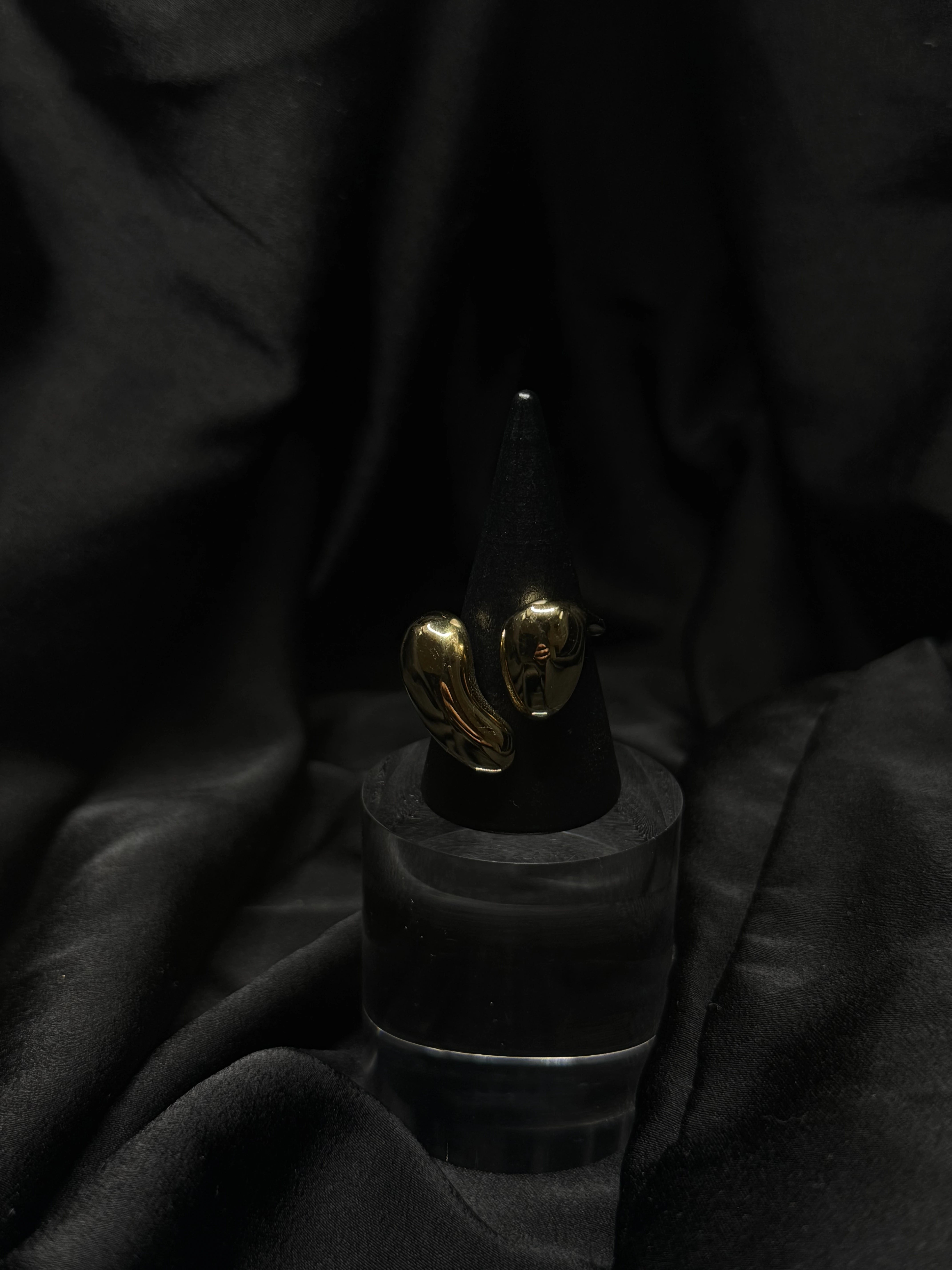 Elikya - Bague en acier inoxydable ajustable plaqué or 18k résistant à l'eau et hypoallergénique | Mindfits