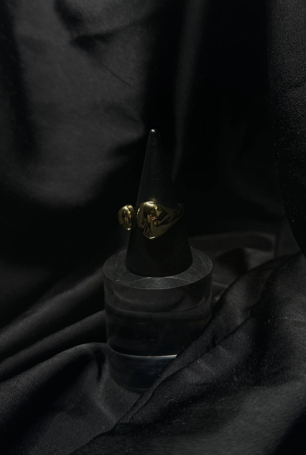 Glory - Bague en acier inoxydable ajustable plaqué or 18k résistant à l'eau et hypoallergénique | Mindfits