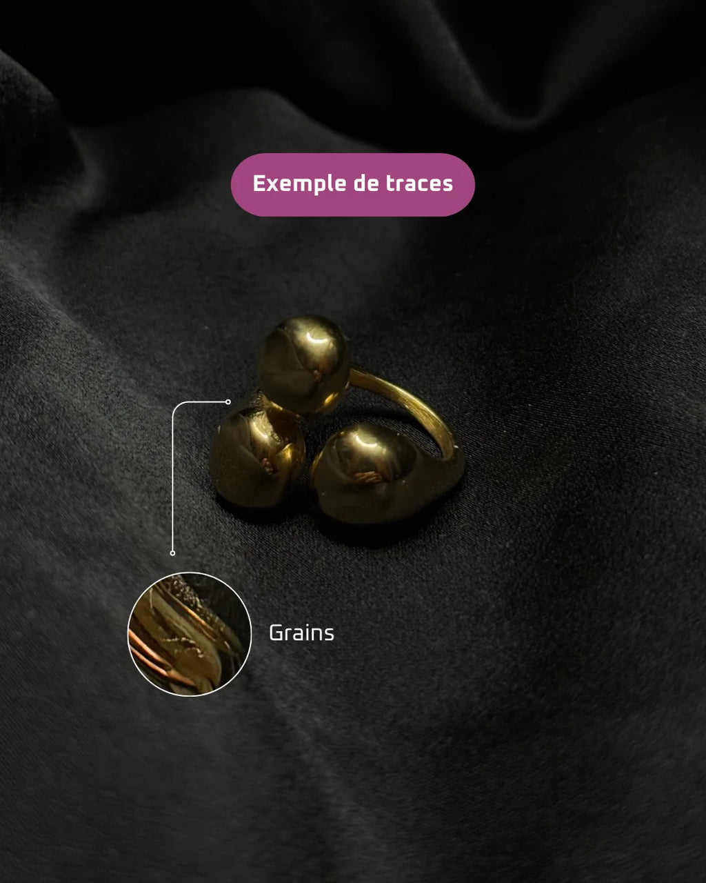 Bague en acier inoxydable - Mayele | Mindfits 2ND CHANCE