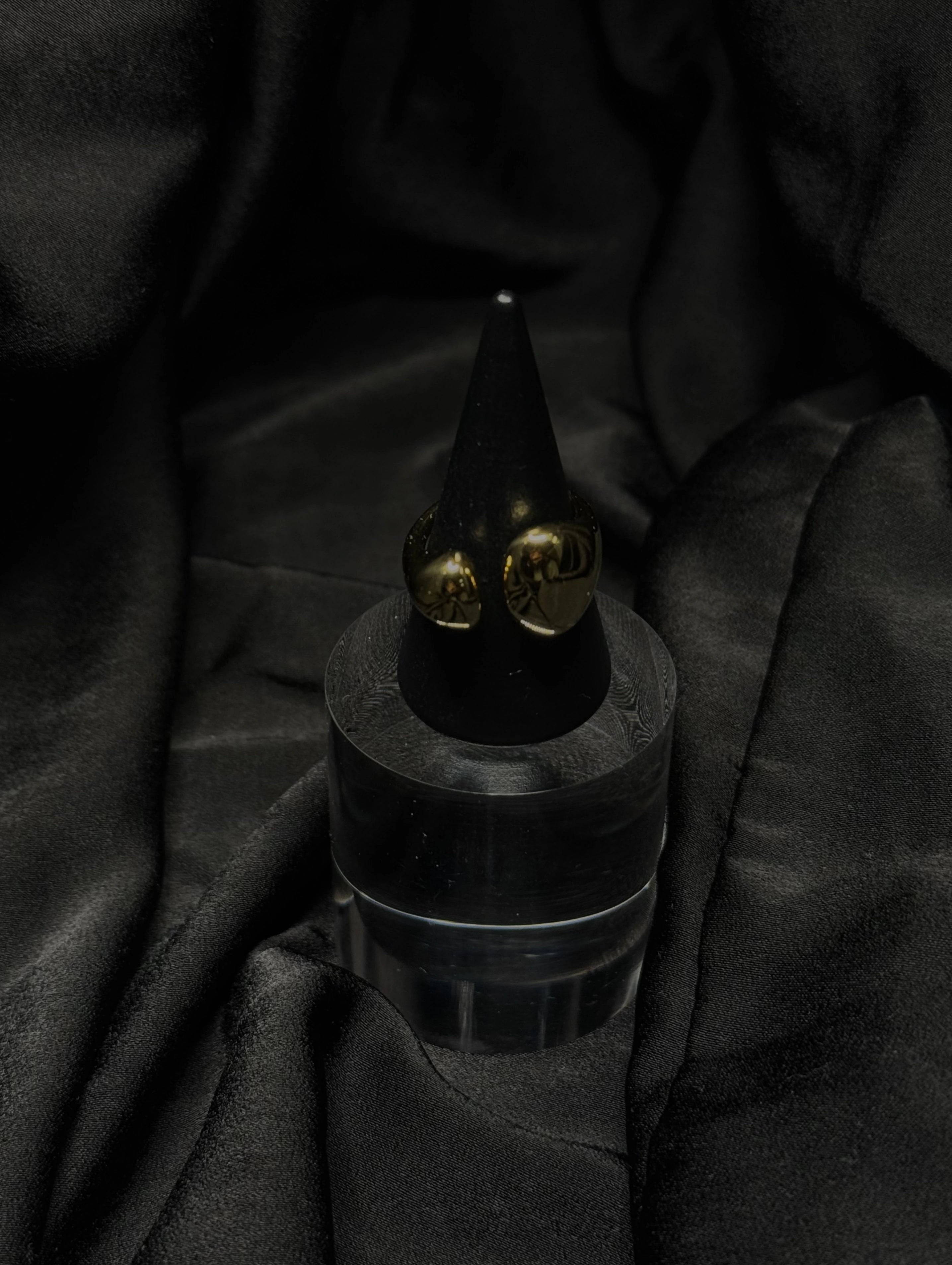Glory - Bague en acier inoxydable ajustable plaqué or 18k résistant à l'eau et hypoallergénique | Mindfits