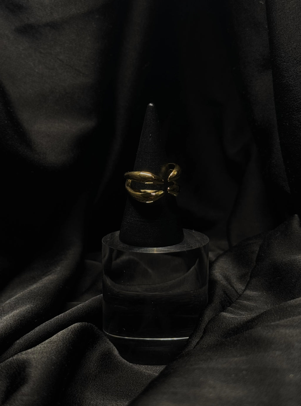 Elonga - Bague ajustable en acier inoxydable plaqué or 18k résistant à l'eau et hypoallergénique| Mindfits