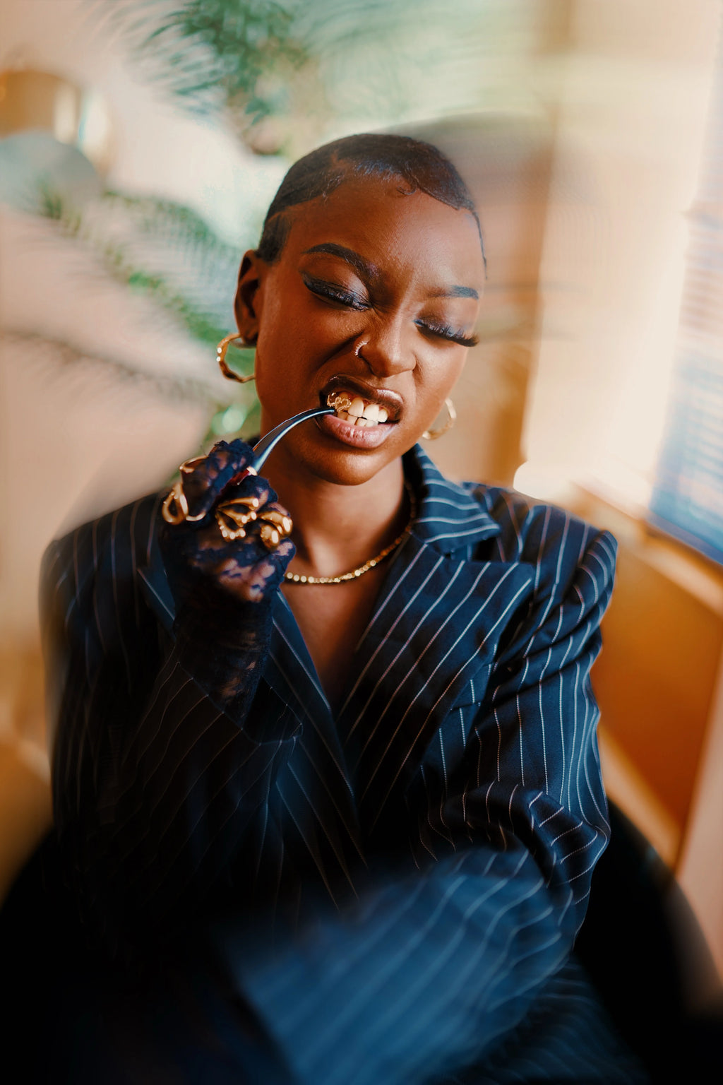 Teyana - Set de 2 bijoux en acier inoxydable plaqué or 18k résistant à l'eau et hypoallergénique | Mindfits