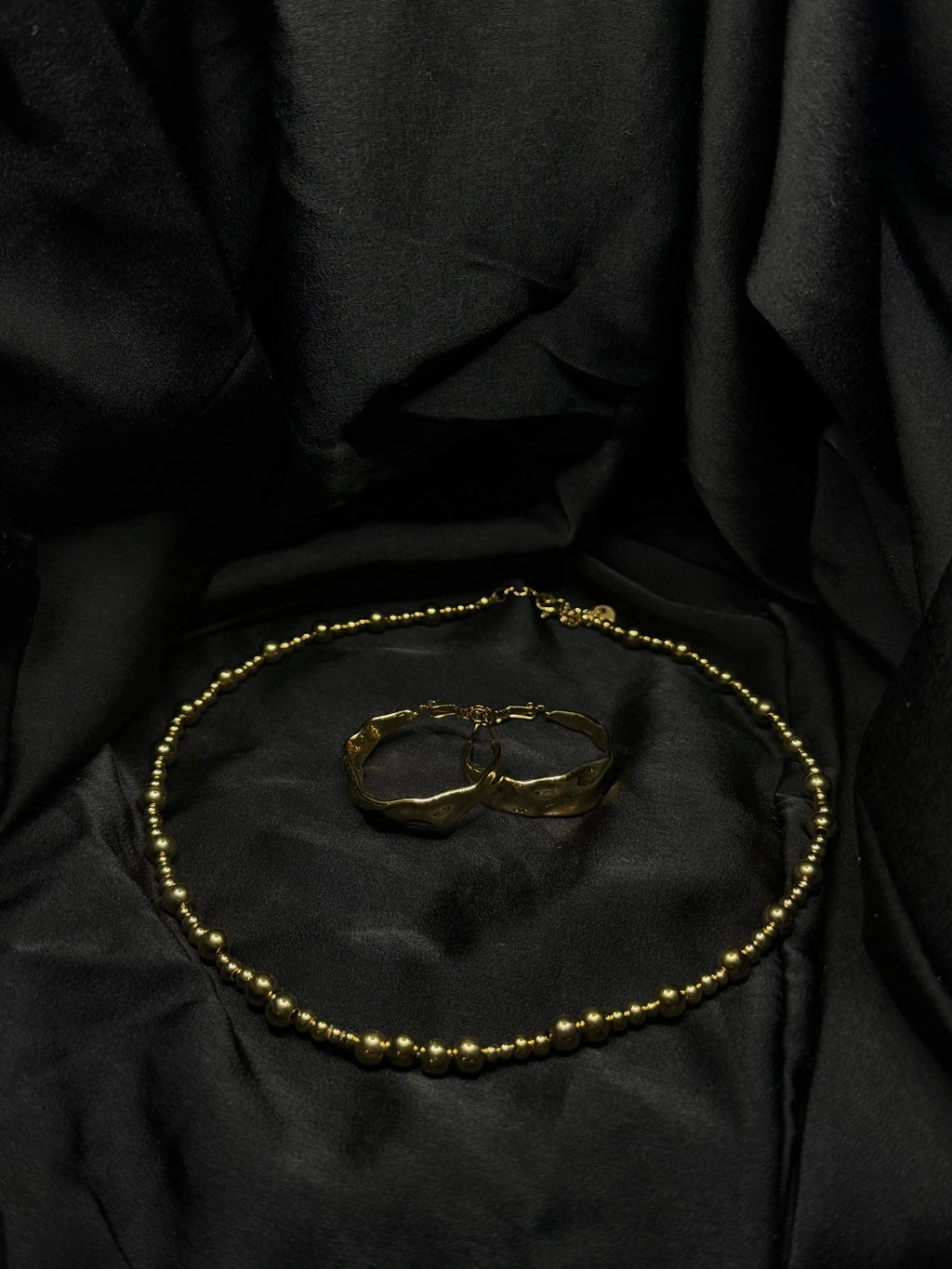 Teyana - Set de 2 bijoux en acier inoxydable plaqué or 18k résistant à l'eau et hypoallergénique | Mindfits