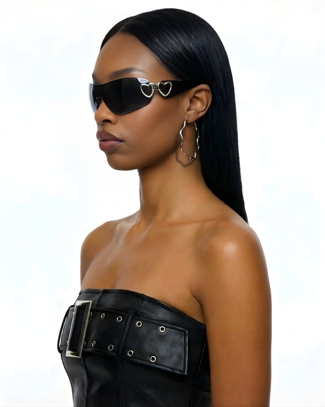 Créoles ondulées minimalistes en acier inoxydable plaqué or 18 carats - Gold leaf hoops - Bijoux waterproof et hypoallergéniques | Mindfits