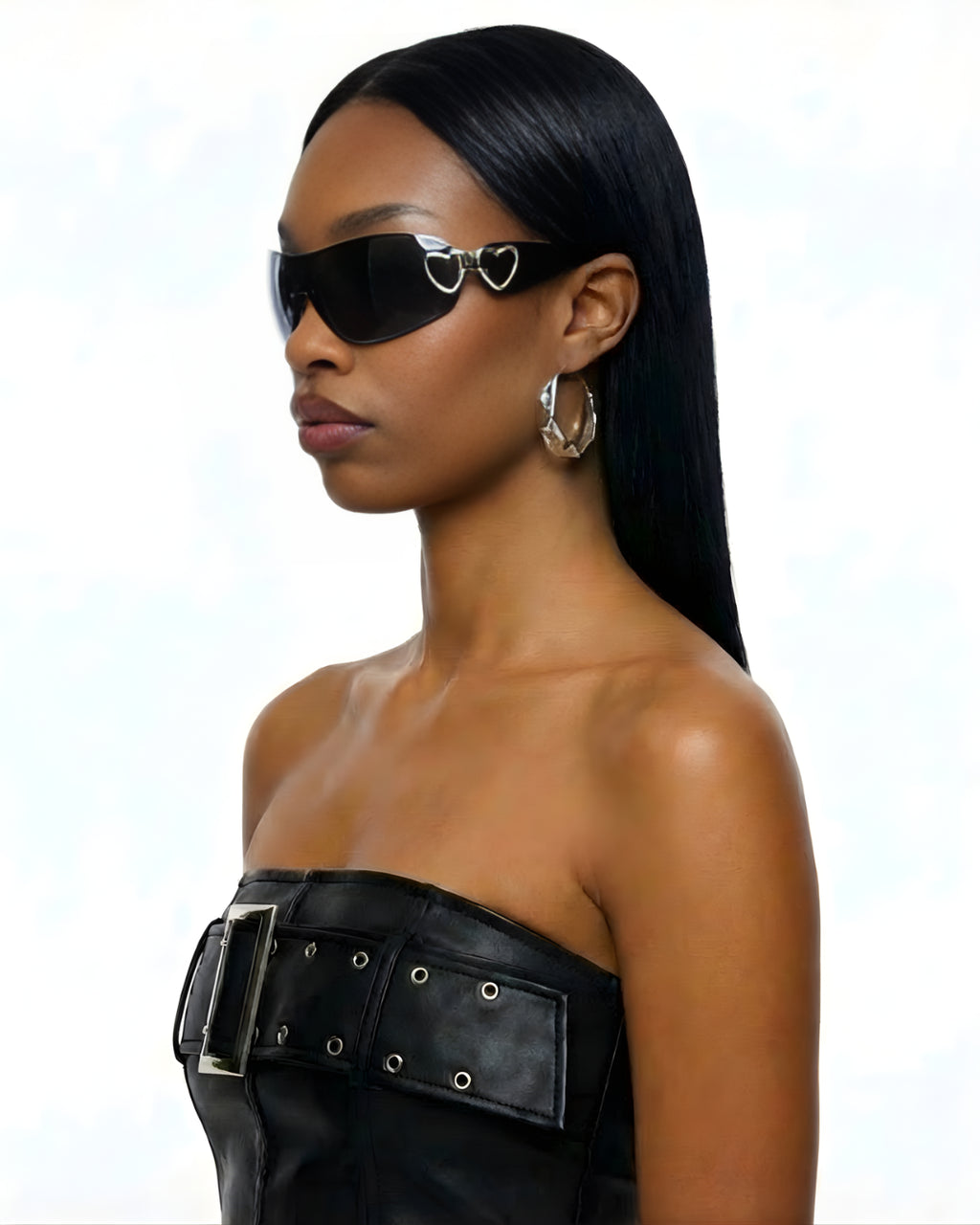 Créoles texturées en acier inoxydable plaqué or 18 carats - Gold leaf hoops - Bijoux waterproof et hypoallergéniques | Mindfits