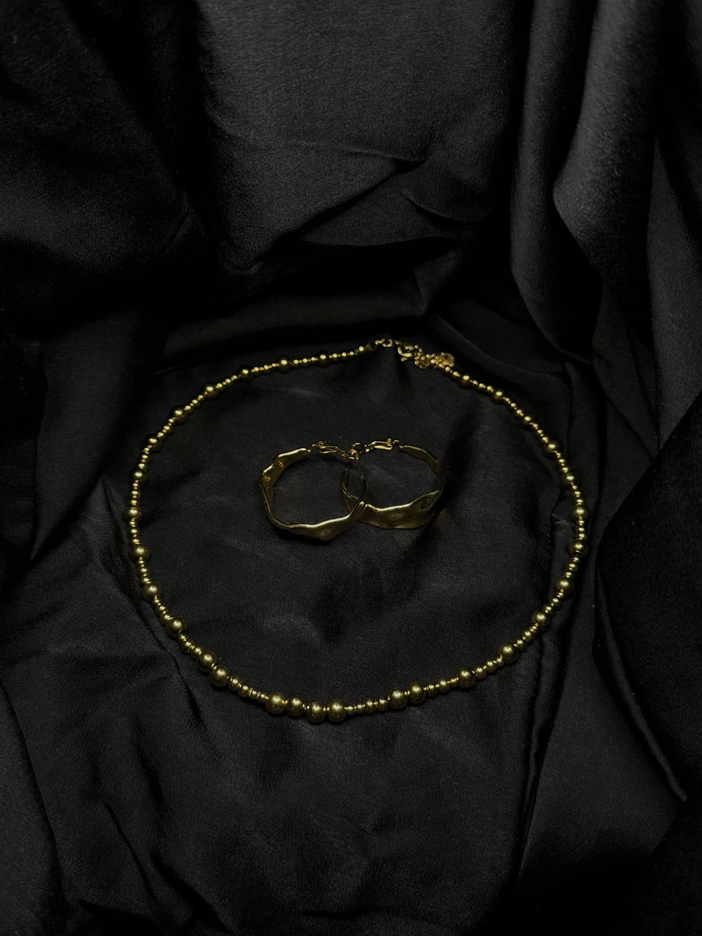 Teyana - Set de 2 bijoux en acier inoxydable plaqué or 18k résistant à l'eau et hypoallergénique | Mindfits